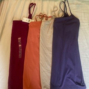 Four size medium LOFT camis one lace NWT